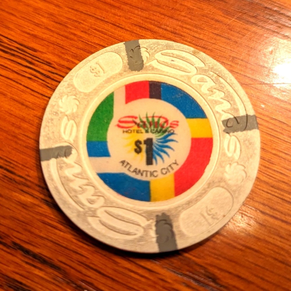 Sands Hotel & Casino $1 Casino Chip Atlantic City New Jersey NJ